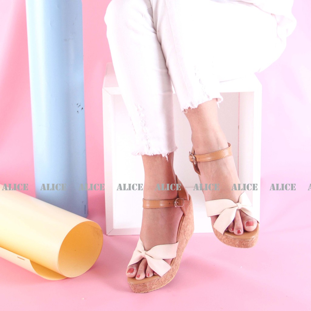 Alice - 100% Real Pic Pay on Delivery Womens Wedges Wedges Casual Party Wedges Shoes 7CM