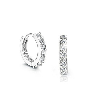 Mirror Dress ต่างหู Diamond Line Ring S925