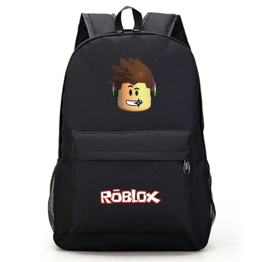 Roblox Game Surrounding Pure Black Shoulder School Bag Men And Women College Wind Casual Middle School Student Backpack Computer Bag Shopee Thailand - กระเปาเป hot game roblox student school bags
