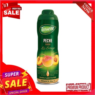 เตสแซร์น้ำหวานเข้มข้นพีช 600มล.TEISSEIRE PEACH SYRUP 600 ML.