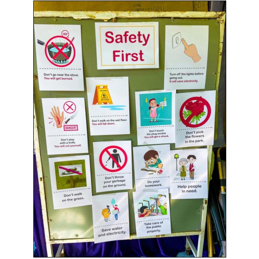 สื่อการสอนภาษาอังกฤษ Safety First Flashcard