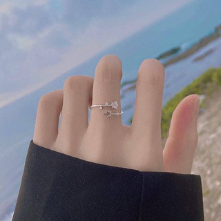 Ring Pure Silver Stars ออกแบบเวอร์ชั่นภาษาเกาหลีของ Simple และ The Ring