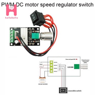 6V 12V 24V 28V 3A 80W Dc มอเตอร์ควบคุมความเร็ว (Pwm) สามารถปรับความเร็วได้ H4Ph