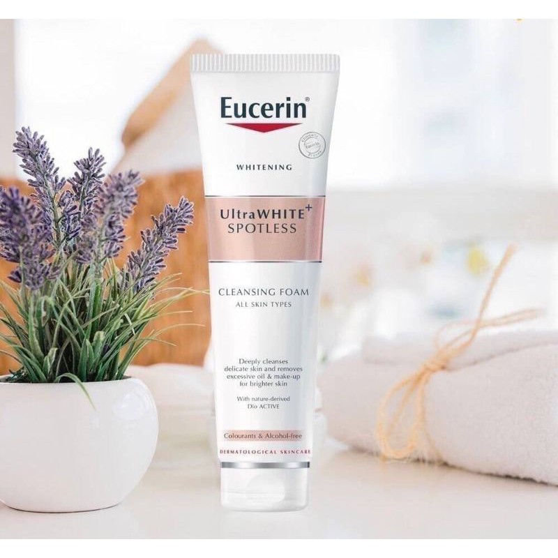 โฟมล้างหน้าEucerin Ultrawhite Plus Spotless Cleansing Foam150g