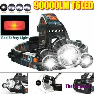 【THAM】ไฟฉายสวมศีรษะ Led T6 แบบชาร์จไฟได้