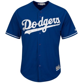 เสื้อกีฬาเบสบอล Los Angeles Dodgers สีขาว สีฟ้า สีเทา สําหรับผู้ชาย