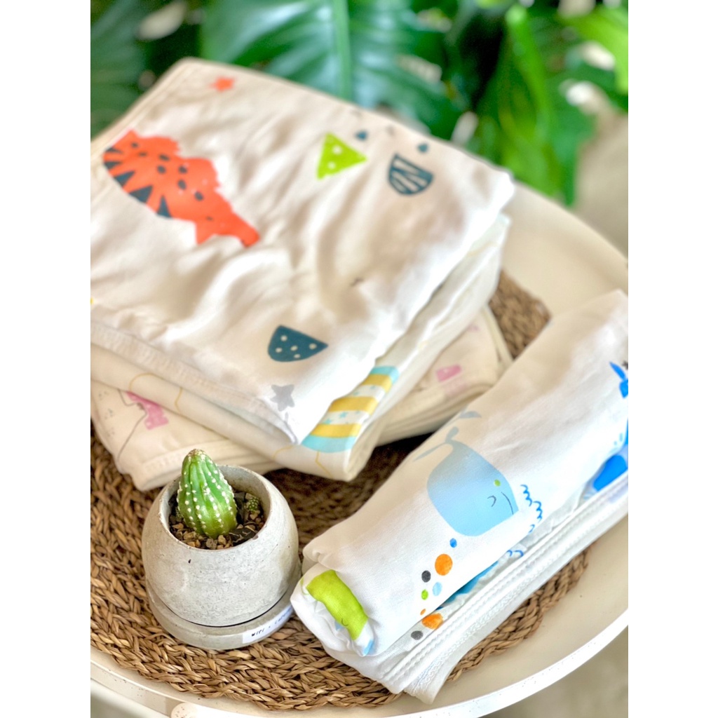 ผ้าเช็ดตัวเด็กเยื่อไผ่ขนาด 60x120  cm  เนื้อผ้านิ่ม ซับน้ำได้ดีเยี่ยม ระบายอากาศดีมาก - รูปที่ 6