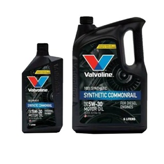 (สีดำ) น้ำมันเครื่อง ดีเซล VALVOLINE SYNTHETIC COMMONRAIL วาโวลีน 5W30