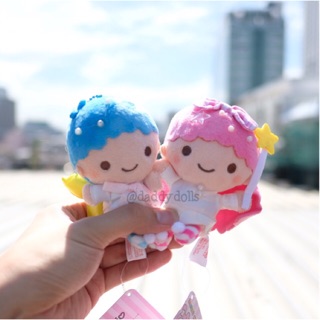 พวงกุญแจ Kiki กิกิ &amp; Lala ลาล่า ชุดนอน 4.5นิ้ว Little Twin Stars ลิตเติ้ลทวินสตาร์ Sanrio ซานริโอ้