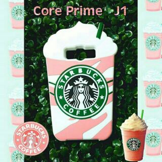 พร้อมส่งเคสซิลิโคนแก้วสตาร์บั๊คสำหรับซัมซุงCore Prime &amp; J1ถ่ายรูปจากสินค้าจริง