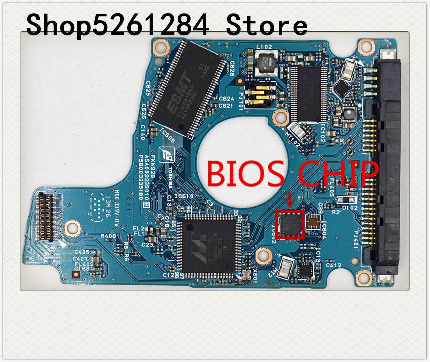 HDD แผงวงจร PCB MQ01ABF050 , HDKCB06H0A01 , MQ01ACF050 , HDD PCB Logic board coding : G003235ซี