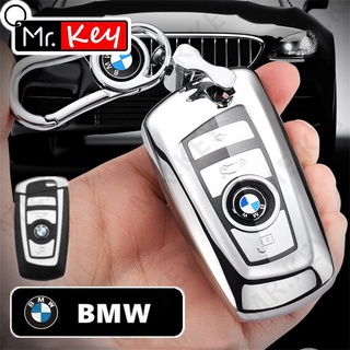 【Mr.Key】เคสกุญแจรีโมตรถยนต์ Tpu แบบนิ่ม สําหรับ BMW 520 525 F10 F30 F18 118i 320i 1 3 5 7 Series X3 X4