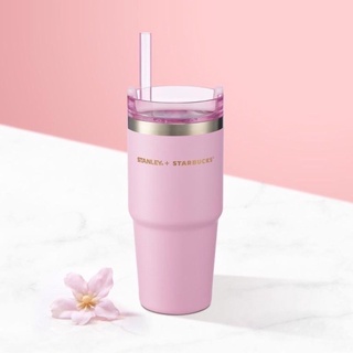 Starbucks Sakura 16oz Stanley สีชมพู Collection ซากุระ แก้วสตาร์บั๊คหายาก ของแท้100%✨✅สินค้าพร้อมส่งค่ะ✅1-2วันจัดส่ง🚚🚚