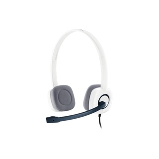 H150 Stereo Headset (หูฟังสเตอริโอพร้อมไมโครโฟนตัดเสียงรบกวน) - White