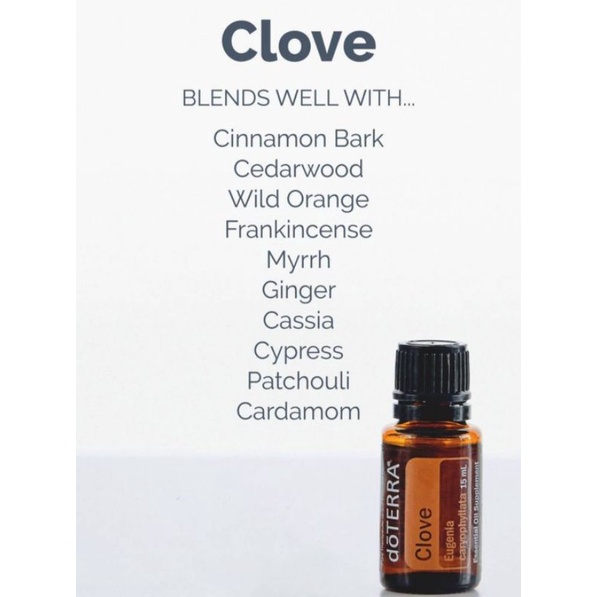 doTerra essential oils Clove