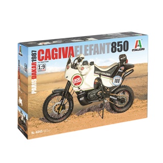 พลาสติก โมเดล ประกอบ ITALERI สเกล 1/9 Cagiva Elefant 850 Paris-Dakar 1987 (4643)