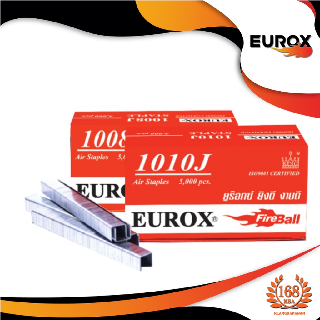 HITOP/EUROX ลูกตะปูยิงขาคู่ ลูกแม็กขาคู่ ตะปูยิงไม้ ตะปูลม แม็กซ์ยิงไม้ 1006J,1008J,1010J,1013J,1016
