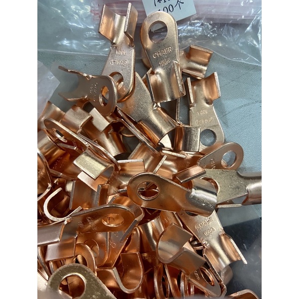 หางปลาทองแดง ขนาด 100A  หนา1.5mm. แข็งแรง ได้มาตราฐานชุด10ตัว