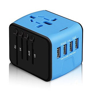 อะแดปเตอร์พาวเวอร์ All In One Universal Power Adapterr พร้อมที่ชาร์จ 4 พอร์ต Usb