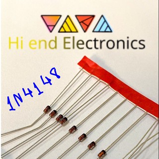 1n4148 Diode ไดโอด Small Signal Fast Switching Diodes (5ชิ้น)ของแท้รับประกันคุณภาพ