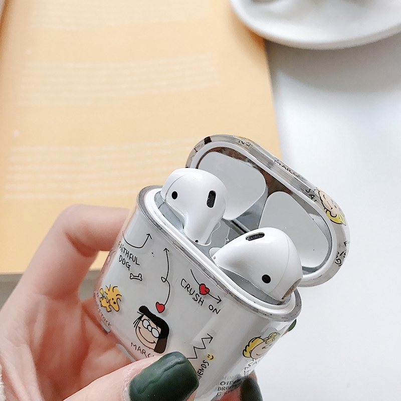 เคสหูฟัง ลายการ์ตูน snoopy สีใส สำหรับ for Airpods 123 airpod pro ...