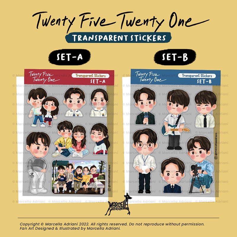 Twenty Five Twenty One Merch สติกเกอร์ 2521 สติกเกอร์น้ํา Joo Hyuk Kim Tae Ri Bae Yi Jin Na Hee Do K