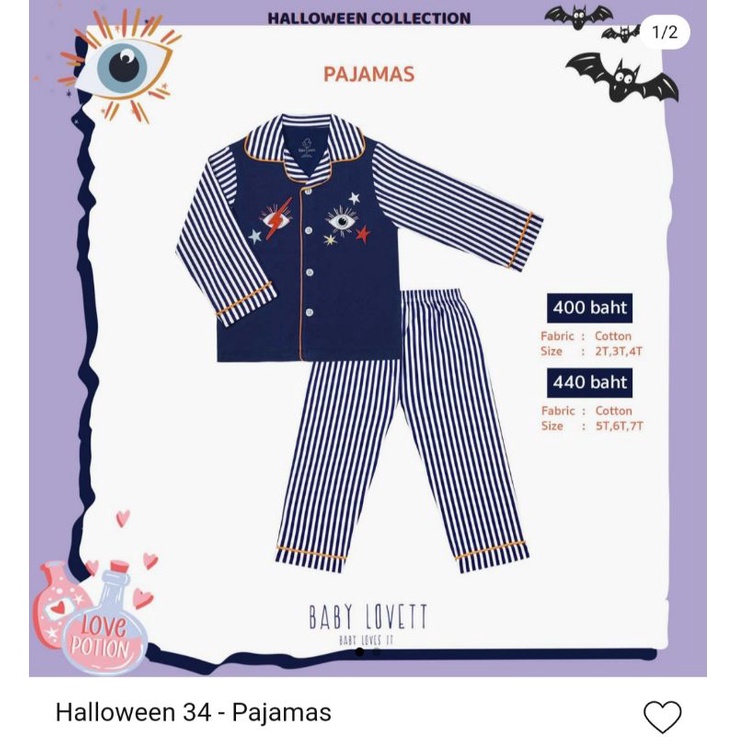 BABYLOVETT Halloween Collection 34-Pajamas 3T
