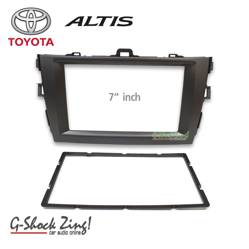 หน้ากากตรงรุ่น 2DIN/2ดิน หน้ากากสำหรับหน้าจอขนาด 7 นิ้ว สำหรับรถ โตโยต้า อัลติส Toyota ALTIS ปี 2007-2013