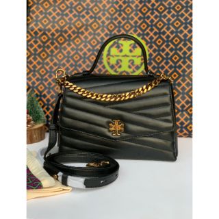 Tory Burch Kira Chevron Top-Handle Satchel

Color : black งาน​ Shop