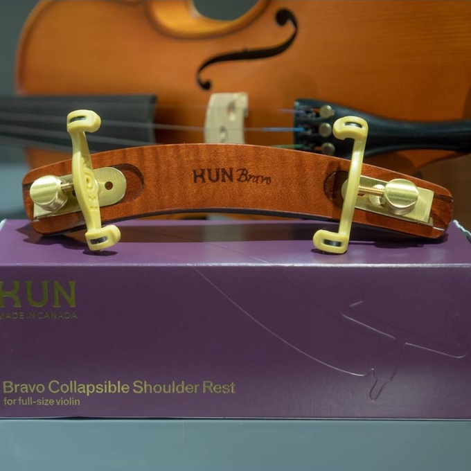 ที่รองไหล่ไวโอลิน KUN Bravo Wooden Violin Shoulder Rest 4/4 นำเข้าจากแคนาดา แท้ 100%