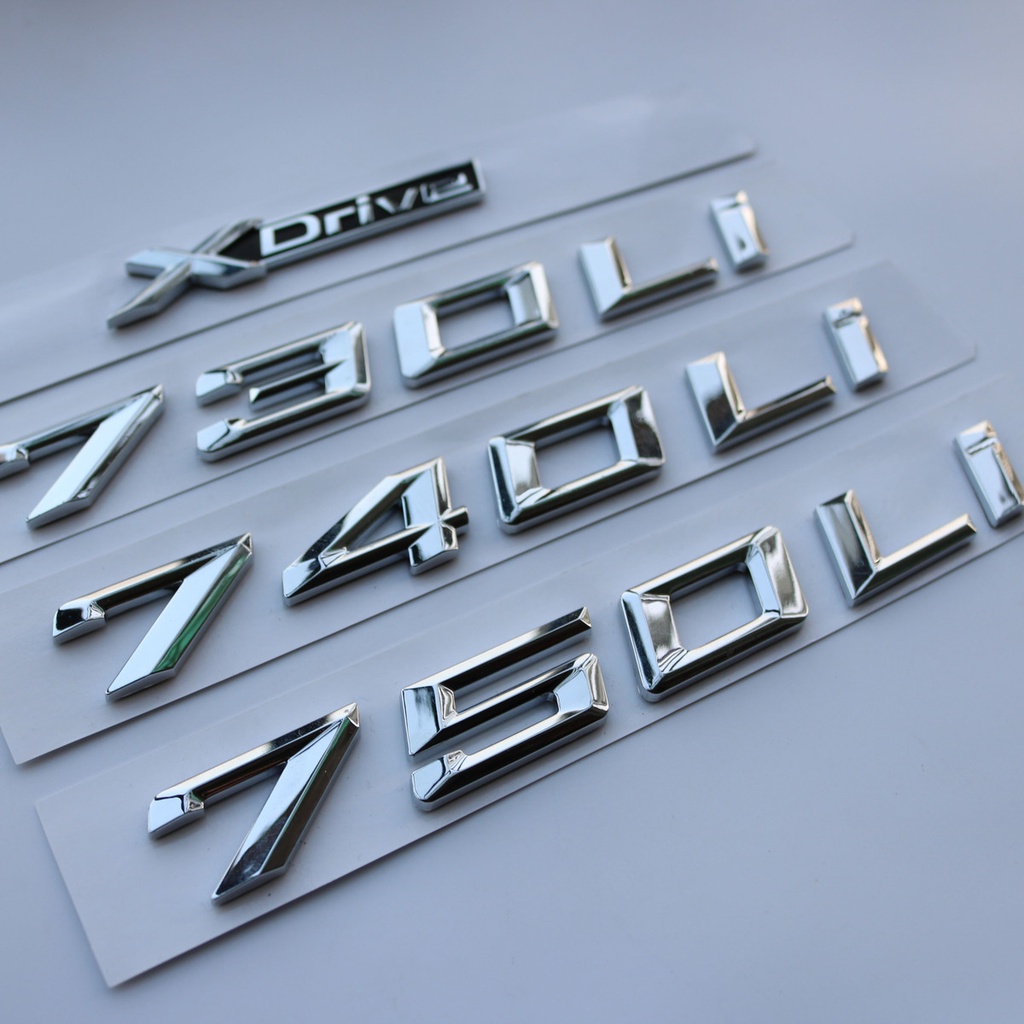ป้ายรถดัดแปลง BMW 7 Series 730Li 740Li 750Li M760Li สติ๊กเกอร์ฉลากท้ายรถดิจิตอลป้ายด้านข้าง