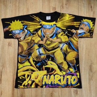 NARUTO BOOTLEG OVP OVERPRINT CARTOON เสื้อวง เสื้อทัวร์ จิ้งจอกเก้าหาง  นารูโตะ