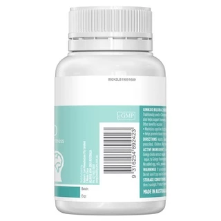Healthy Care Ginkgo Biloba 2000mg 100 Capsules สารสกัดใบแปะก๊วย เพิ่มความจำ บำรุงสมอง