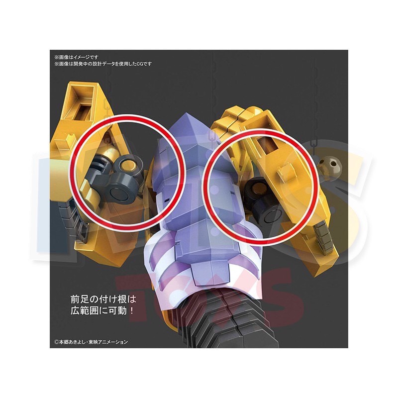 **MTS Toys**Figure-Rise Standard : Metal Garurumon [Amplified] ของแท้จากญี่ปุ่น  [ต้องประกอบด้วยตัวเอง] ราคา ถูกที่สุด ดีลบีเคเค แกลเลอรีภาพที่ 7