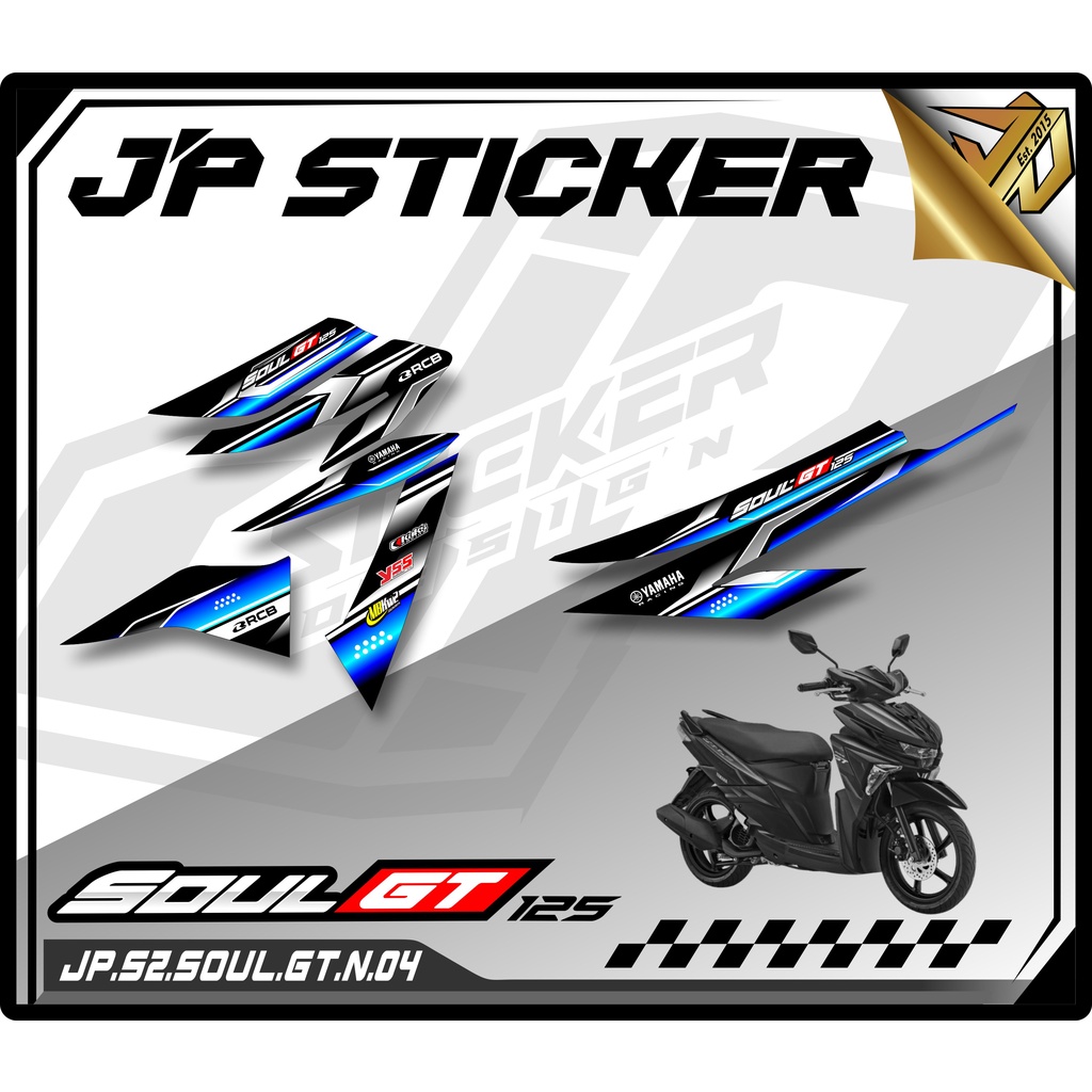 STRIPING MIO SOUL GT 125 ใหม่ - สติ๊กเกอร์ LIST VARIATION YAMAHA MIO SOUL GT NEW MOTORCYCLE (JP.S2) 