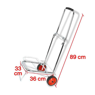 iRemax Mall รถเข็นของ รถเข็นอเนกประสงค์ รถเข็น2ล้อ รถเข็นสำหรับขนของ พร้อมสายยางรัดของ พับได้ พกพาสะดวก [แดง]
