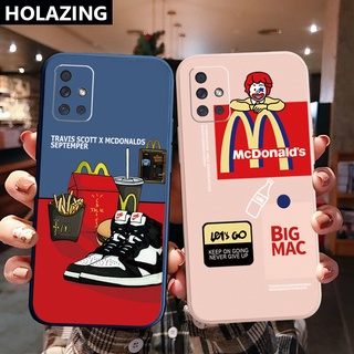 เคสโทรศัพท์มือถือ ขอบสี่เหลี่ยม ลาย Big McDonalds สําหรับ Samsung Galaxy A31 A32 4G A52 A72 5G A11 A51 A71 A10S A50 A30S A20S M42