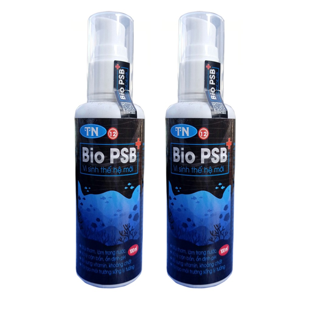 โปรไบโอติกตู้ปลา PSB 100ML รุ่นใหม่: ในน้ํา, อาหารเสริม VITAMINS, PH เสถียรสําหรับตู้ปลาและตู้ปลา