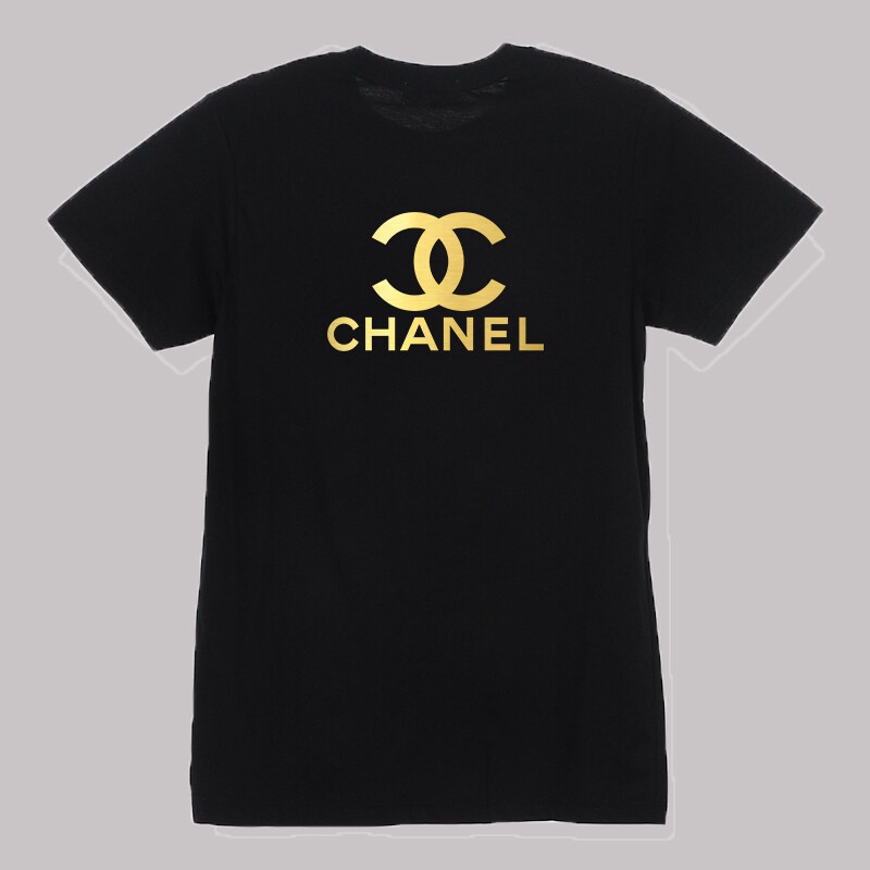 เสื้อยืดสกรีนแบรนด์ Chanel ชาแนล เสื้อใส่สบาย ผ้า Cotton100% ผ้าดีหนานุ่มใส่สบาย Street shirt B9FE เสื้อยืดแฟชั่น
