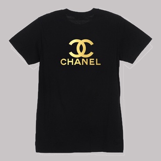 เสื้อยืดสกรีนแบรนด์ Chanel ชาแนล เสื้อใส่สบาย ผ้า Cotton100% ผ้าดีหนานุ่มใส่สบาย Street shirt B9FE เสื้อยืดแฟชั่น