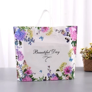 ถุงหูเทปshopping ขนาดกว้าง35สูง30ก้น6ซม.เนื้อpe(50ใบต่อแพ็ค)(s)