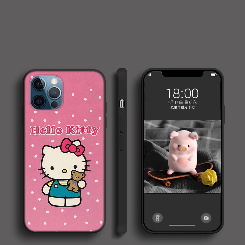 iPhone 12 Mini 11 Pro XR XS Max Soft Case B121 Hello Kitty nice