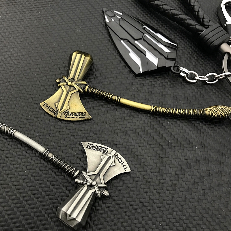 พวงกุญแจราคาถูก Avengers 3 Keychain Thor's Hammer Tomahawk Keychain ...