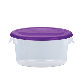 Food Storage 2 QT แบบใสฝาสีม่วง ถังพลาสติก Food Storage 2 QT Clear Purple Lid