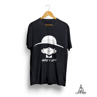 คอลูกเรือCotton Combed 24s T เสื้อ Monkey D Luffy One Piece Design Anti Fade ขนาด 3xs (เด็ก 4-6 ปี) Xs S M L Xl Xxl 3xl