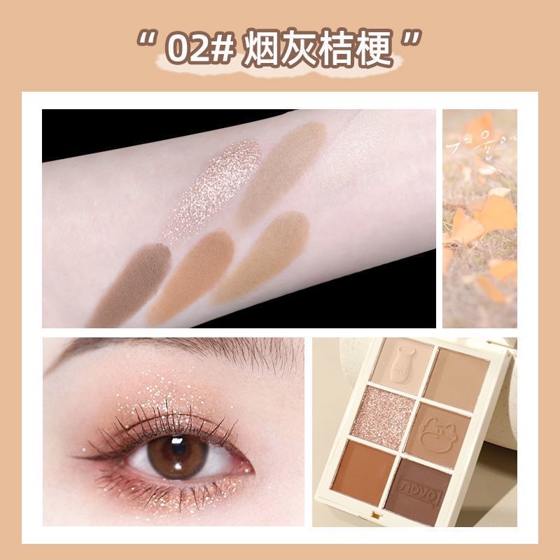 5581(ใหม่/แท้) NOVO อายแชโดว์ เฉดดิ้ง ไฮไลท์ เนื้อใยไหม แมทประกายชิมเมอร์ สีสวย กันน้ำติดทน Eye Shadow