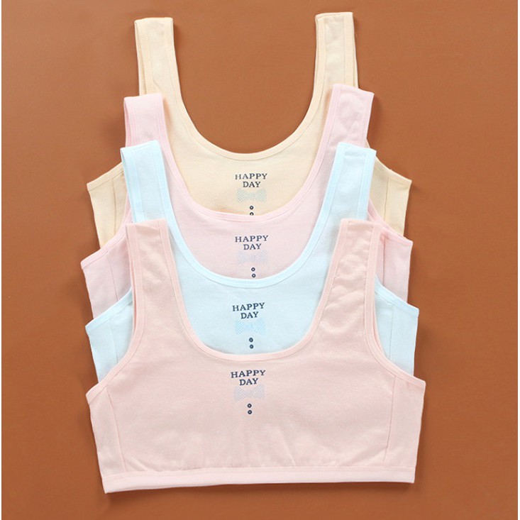 ชั้นในเด็ก เสื้อชั้นในเด็ก อายุ 9-14 ขวบ ลาย Happy Day