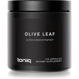 Toniiq Olive leaf Ultra concentrated 120 capsules 📌 exp.12/2024 📌 สารสกัดใบมะกอกเข้มข้น สะเก็ดเงิน Psoriasis