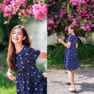 MASS Fashion : Dress - Lady Swan 👋ปัดซ้ายที่รูปเพื่อดูขนาดสินค้า