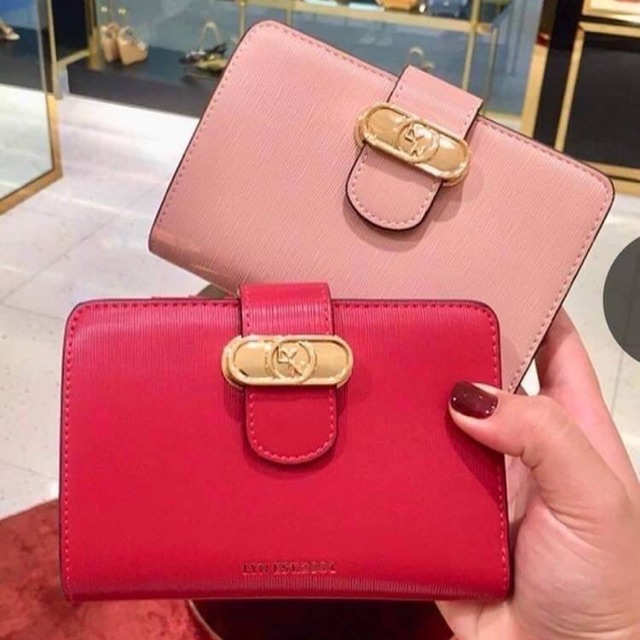 กระเป๋าสตางค์ใบกลาง LYN แท้ 100%